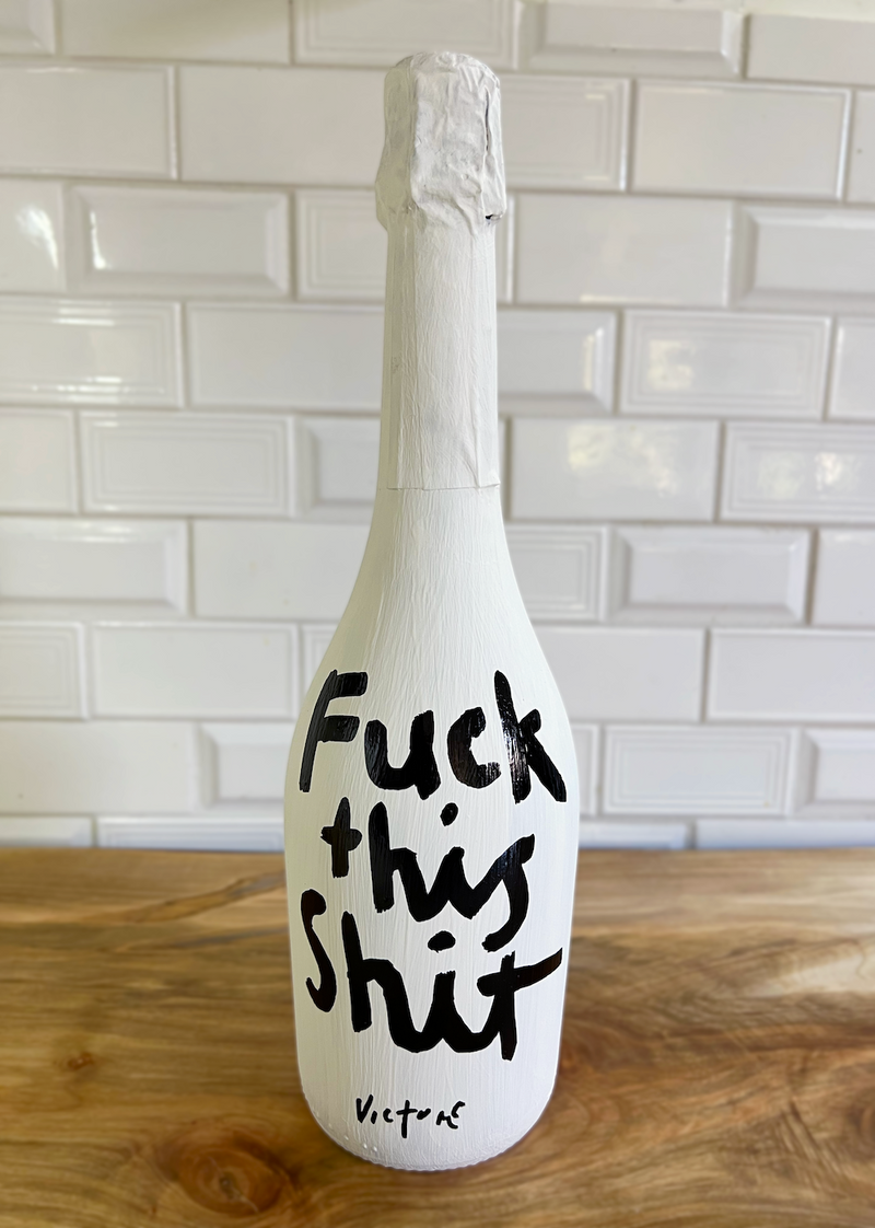 Fuck Champagne Bottle — front